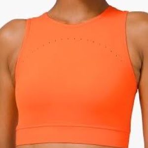 Lululemon Neon Orange crop top